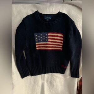 Ralph Lauren American flag sweater unisex, excellent condition size 6